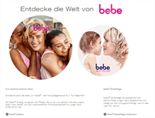 Tablet Screenshot of bebe.de